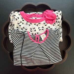 Toddler Girls Size 18-24 Months ~ Gymboree Baby Panda Dress & One Piece Outfit
